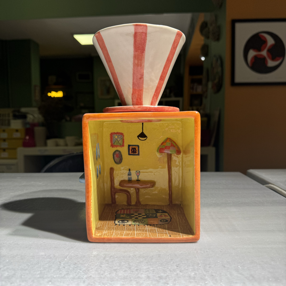 Handcrafted Ceramic Pour-Over Coffee Maker – Miniature Room Art Series