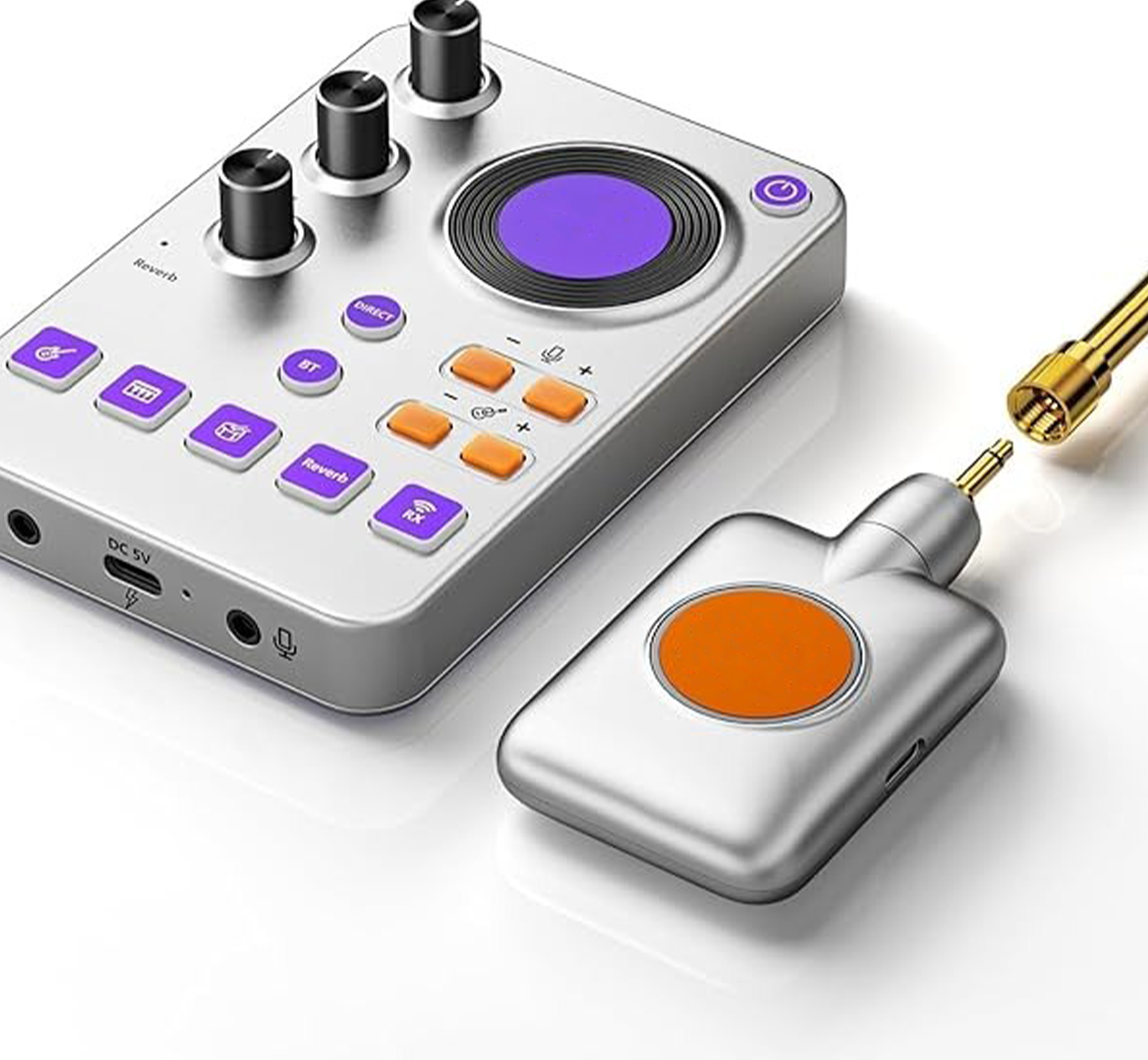 Portable guitar audio interface