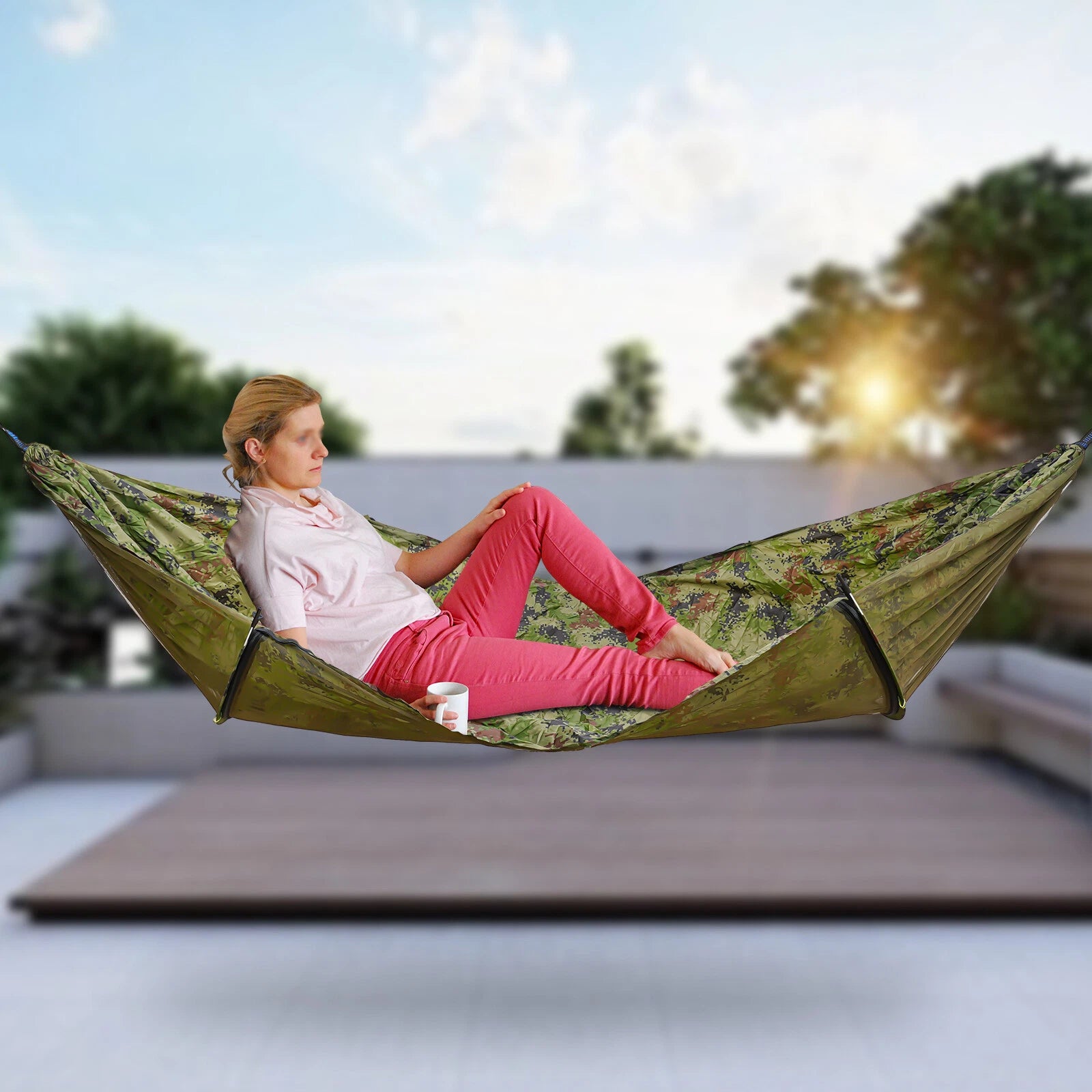 440 lbs Portable Camping Hammock Tent – Mosquito Net Hanging Bed