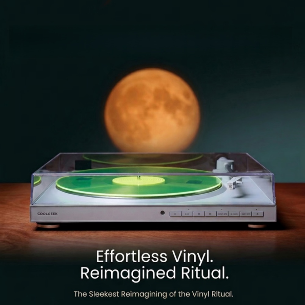 Ultra-Slim Automatic Turntable – One-Touch Vinyl Playback