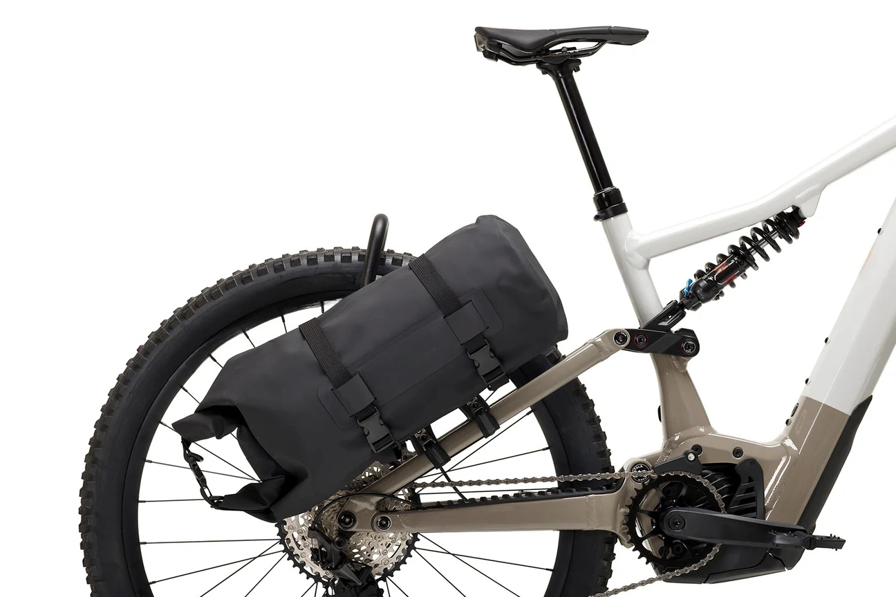 Universal Rear Bike Cargo Rack with Cradles & 8L Dry Bag for MTB and e-MTB Adventures