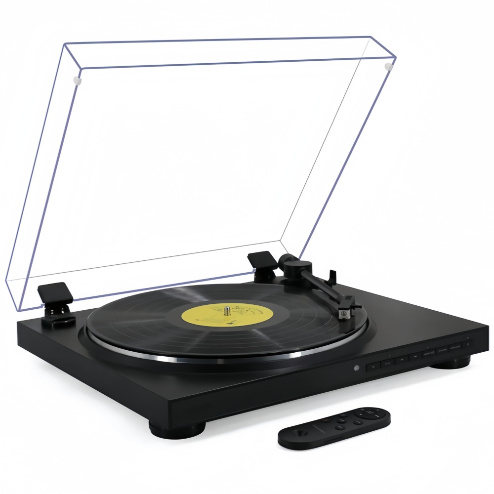 Ultra-Slim Automatic Turntable – One-Touch Vinyl Playback