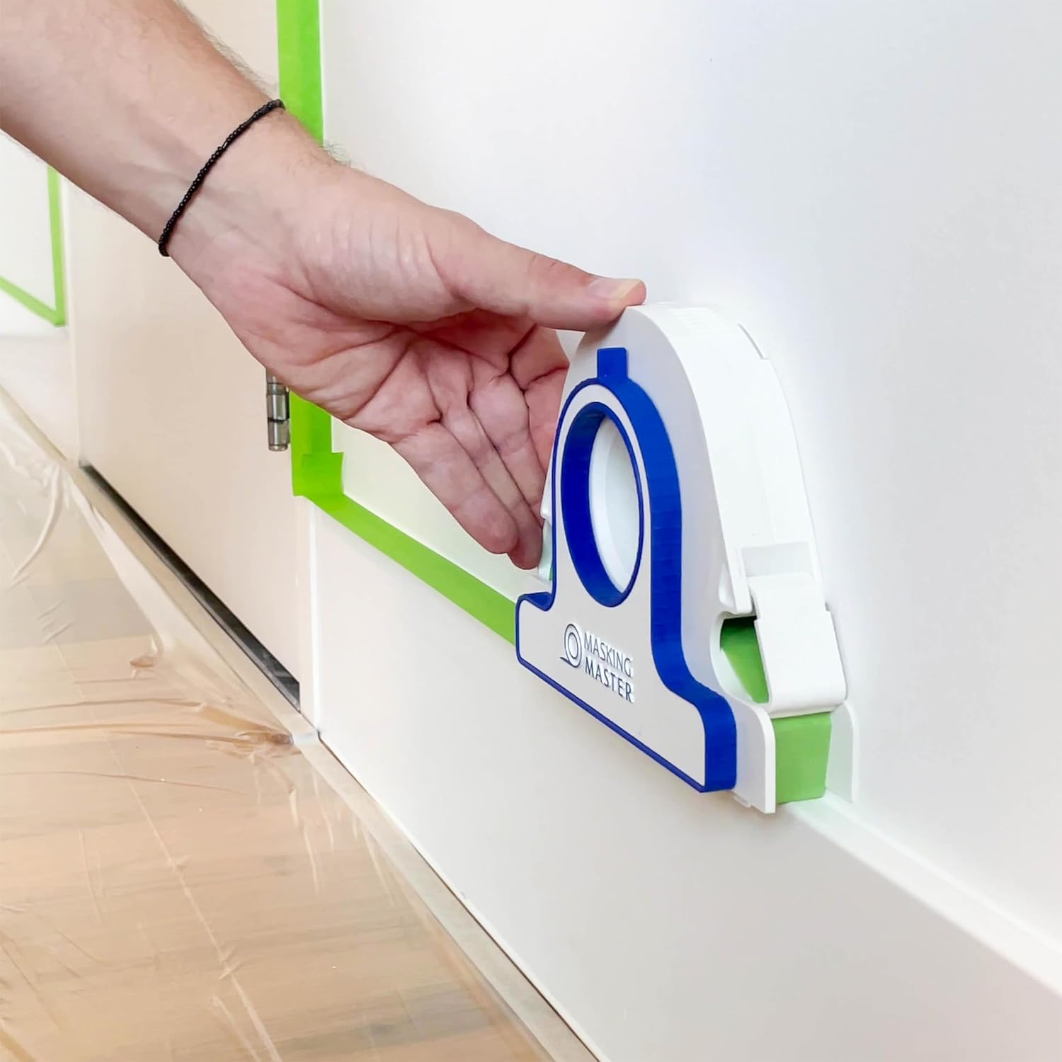 Paint Tape Applicator – 5× Faster Masking with Precision Control for Painting, Caulking & Trim Work！