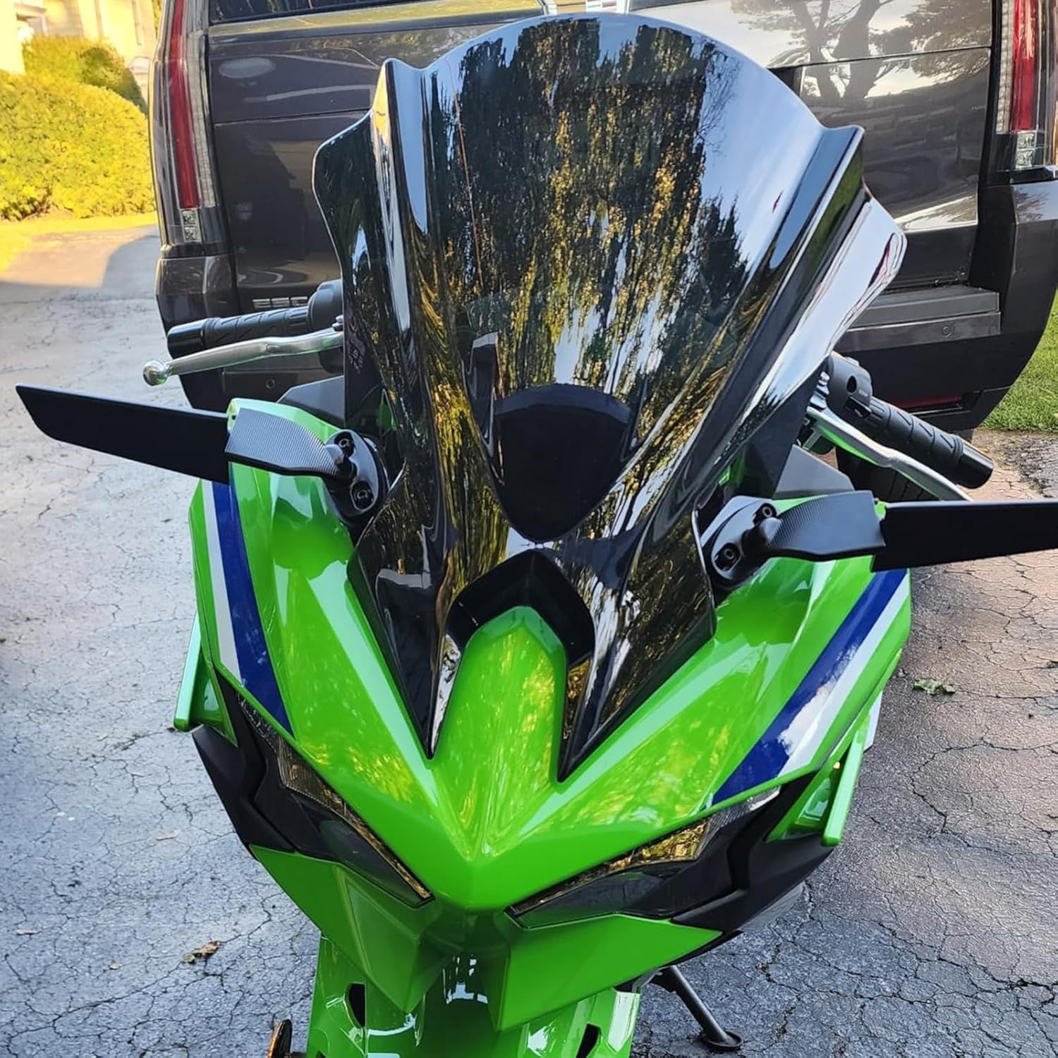 Angle Wing Rearview Mirror, Racing Motorcycle Adjustable Side Rear View Mirrors!