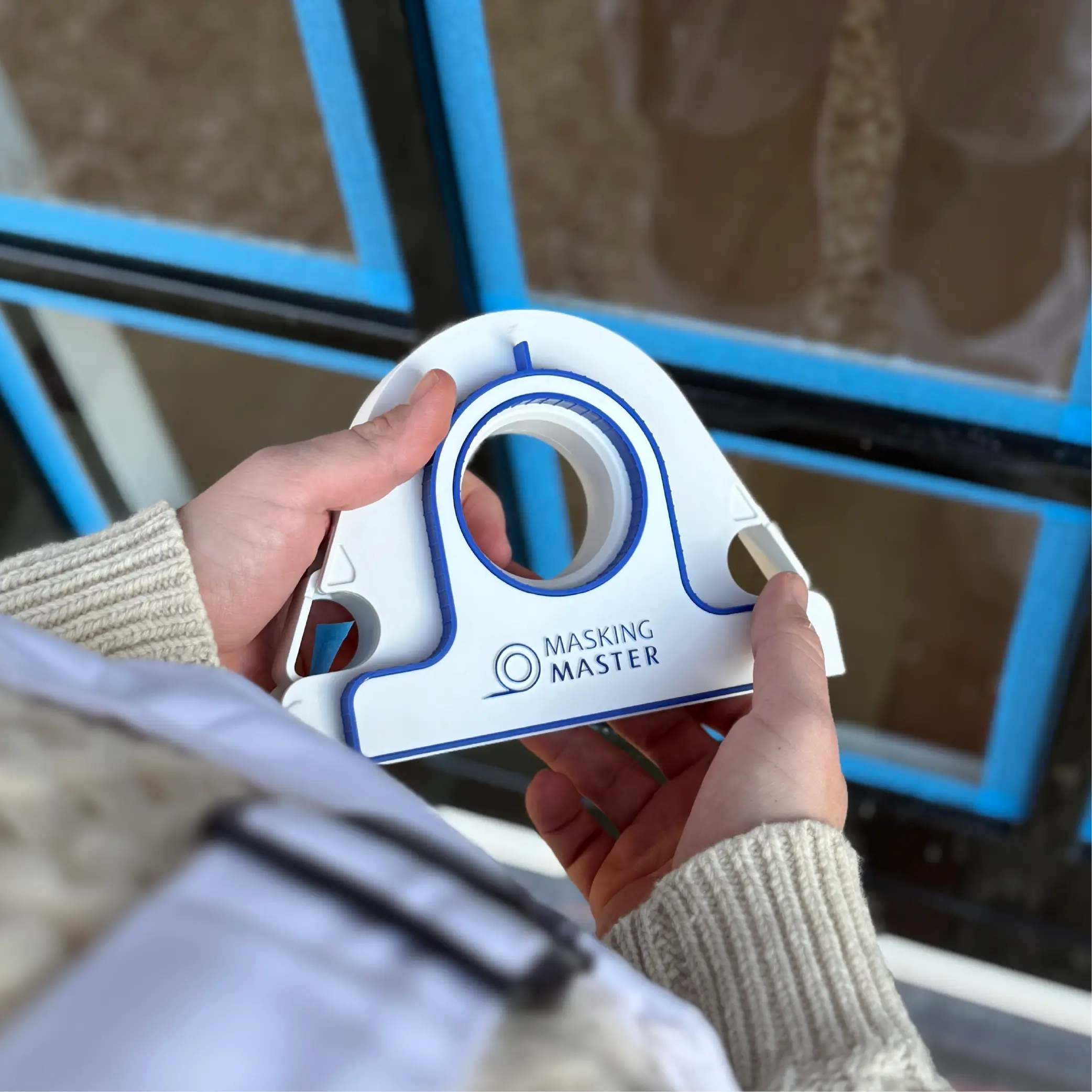 Paint Tape Applicator – 5× Faster Masking with Precision Control for Painting, Caulking & Trim Work！