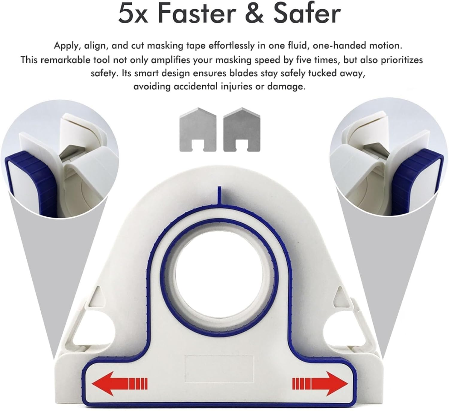 Paint Tape Applicator – 5× Faster Masking with Precision Control for Painting, Caulking & Trim Work！