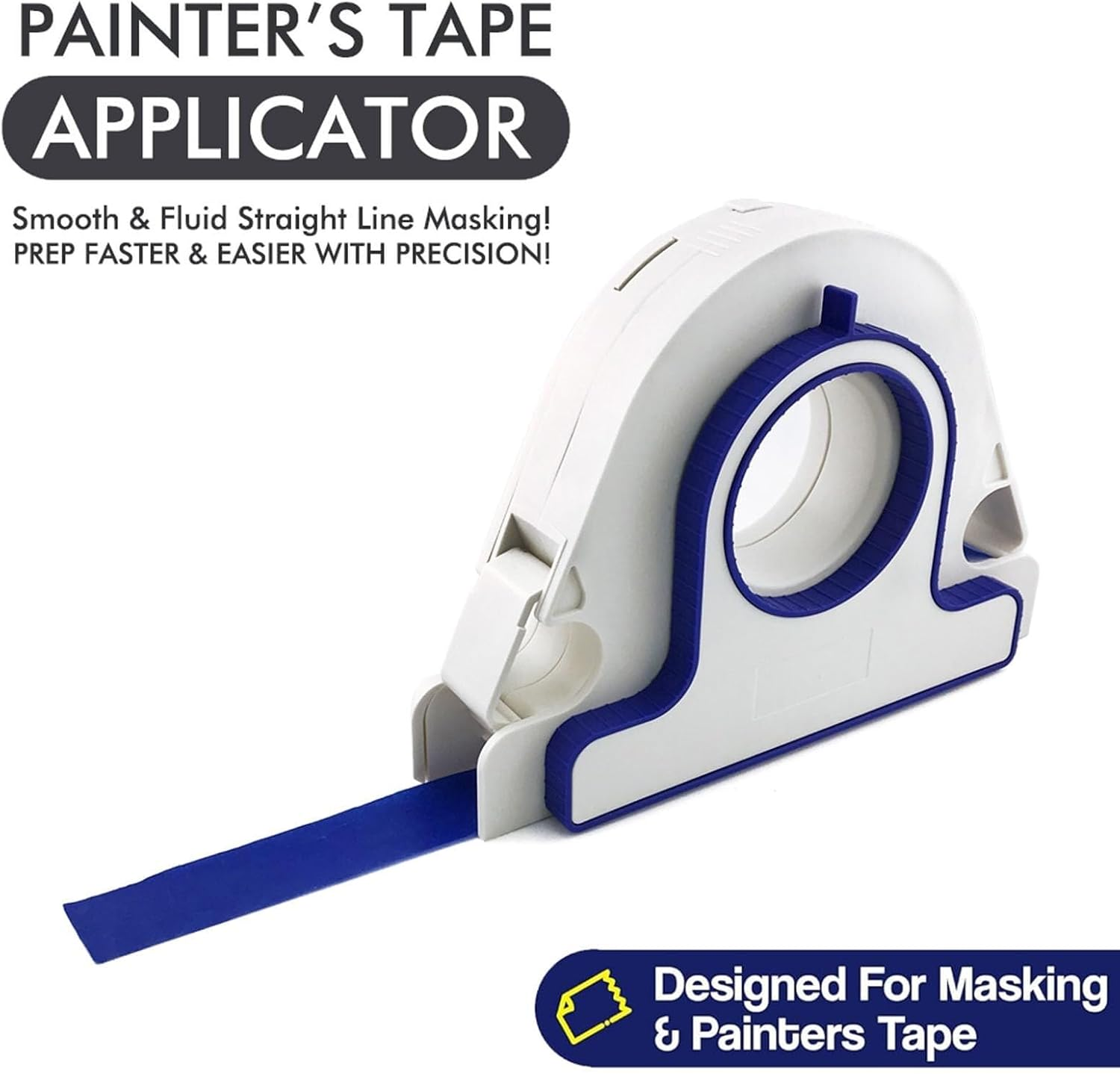 Paint Tape Applicator – 5× Faster Masking with Precision Control for Painting, Caulking & Trim Work！