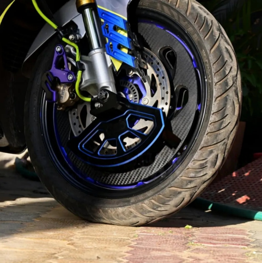 Dual Colour Brake Disc Cover – All Bikes Universal Fit Protection