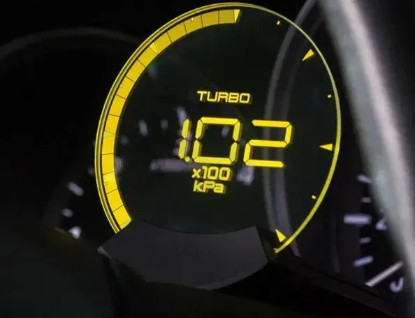 Transparent display screen for modified cars