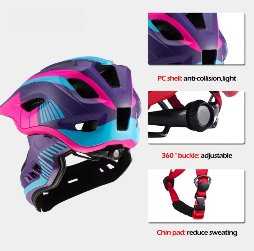 Kids Bike Helmet Full Face Safety Helmet