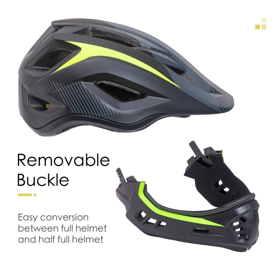 Kids Adjustable Detachable Full-Face Multi-Sport Helmet – Lightweight & Breathable Protection