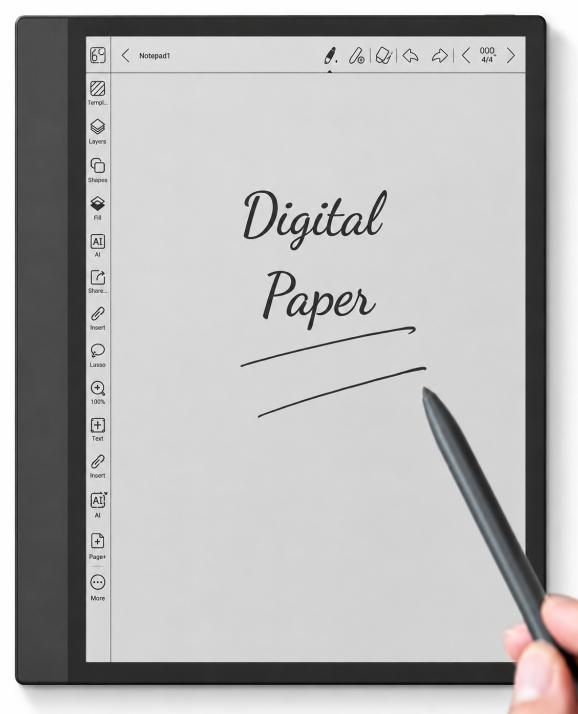 E-ink digital notebook