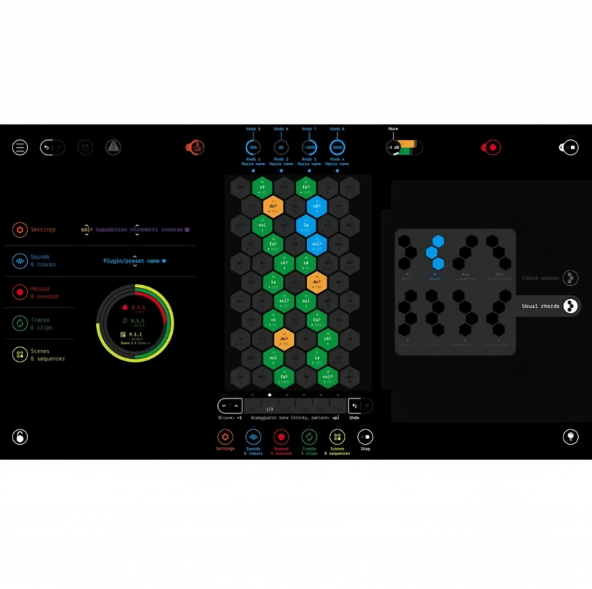 61 Pressure & Position Sensitive Multi-Dimensional Keys