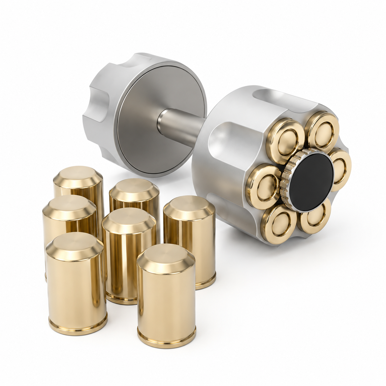 Revolver-Style Adjustable Dumbbell– Instantly Switch Weights for Smarter Strength Training