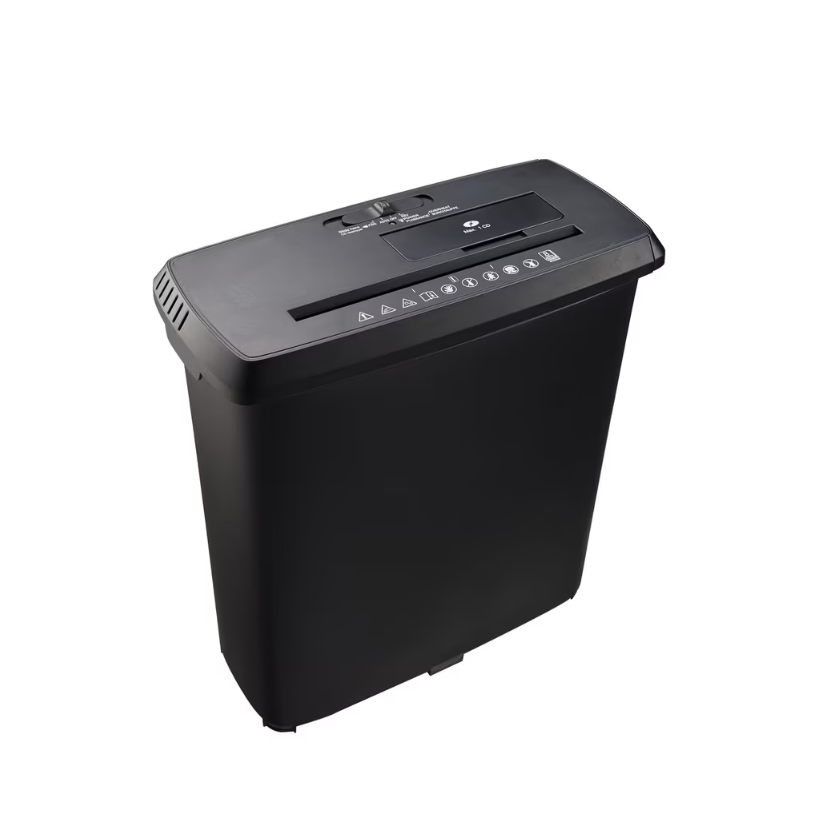 Strip shredder, capable of shredding paper, CDs, and credit cards