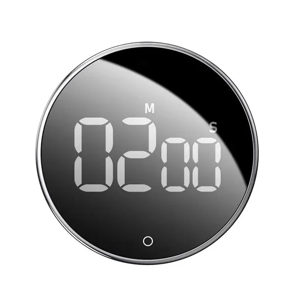 New Magnetic Kitchen Timer – Digital Timer with Manual Countdown Alarm, Mechanical Style