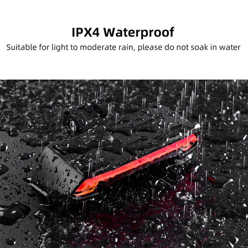 Smart Bike Tail Light with Remote Turn Signals & Laser
