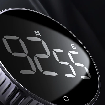 New Magnetic Kitchen Timer – Digital Timer with Manual Countdown Alarm, Mechanical Style