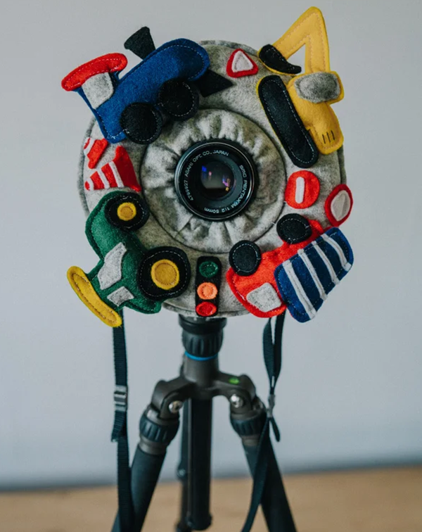 Camera lens protective case plush toy