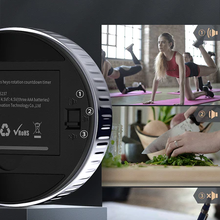 New Magnetic Kitchen Timer – Digital Timer with Manual Countdown Alarm, Mechanical Style