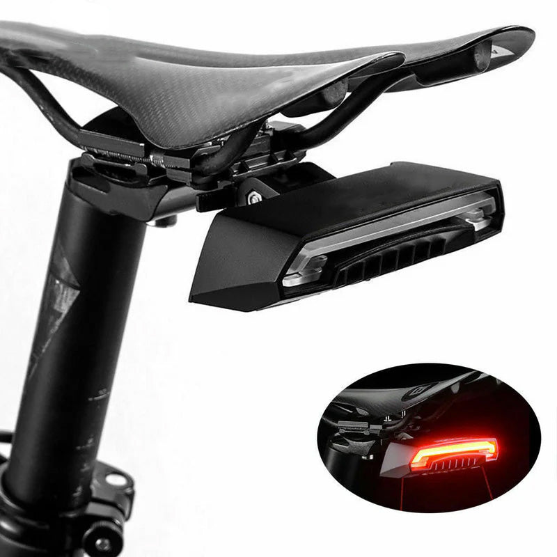 Smart Bike Tail Light with Remote Turn Signals & Laser
