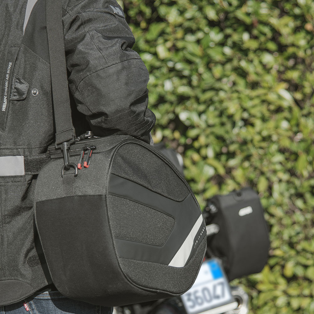 Premium 18L Waterproof Motorcycle Side Bag with Hidden Mount!