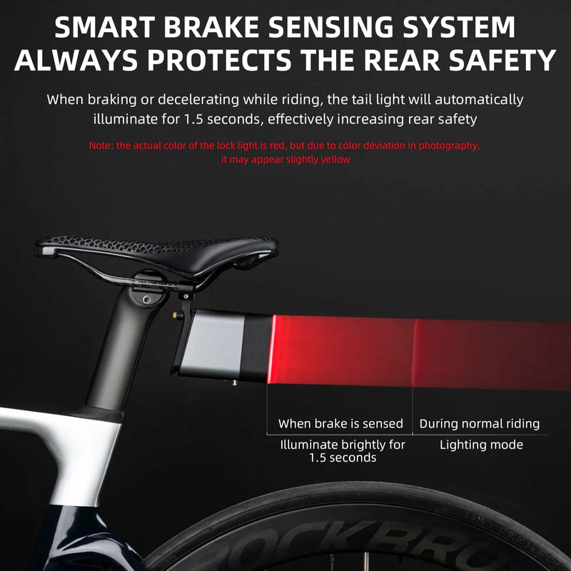 2-in-1 Smart Bluetooth Bike Lock & Sensor Tail Light