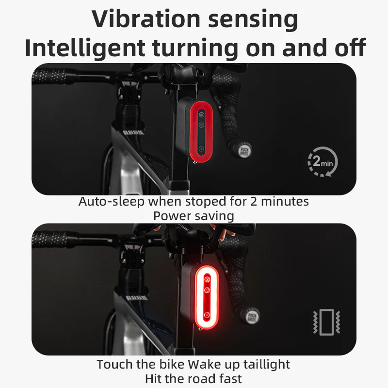 2-in-1 Smart Bluetooth Bike Lock & Sensor Tail Light