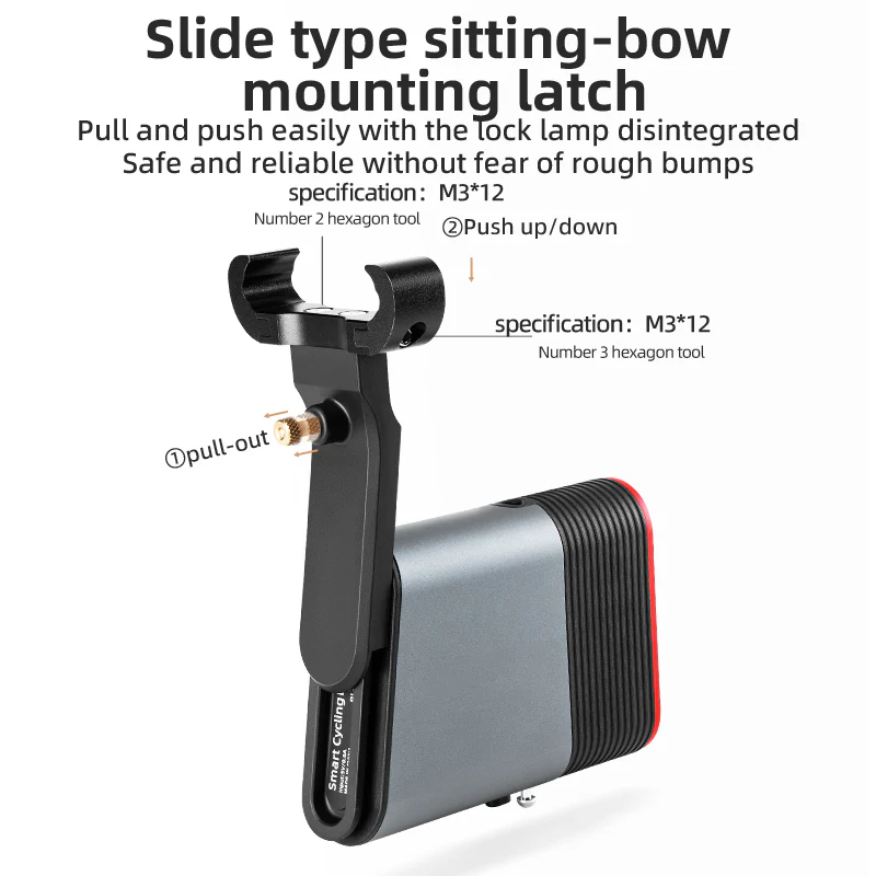 2-in-1 Smart Bluetooth Bike Lock & Sensor Tail Light