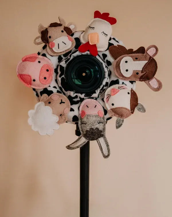 Camera lens protective case plush toy