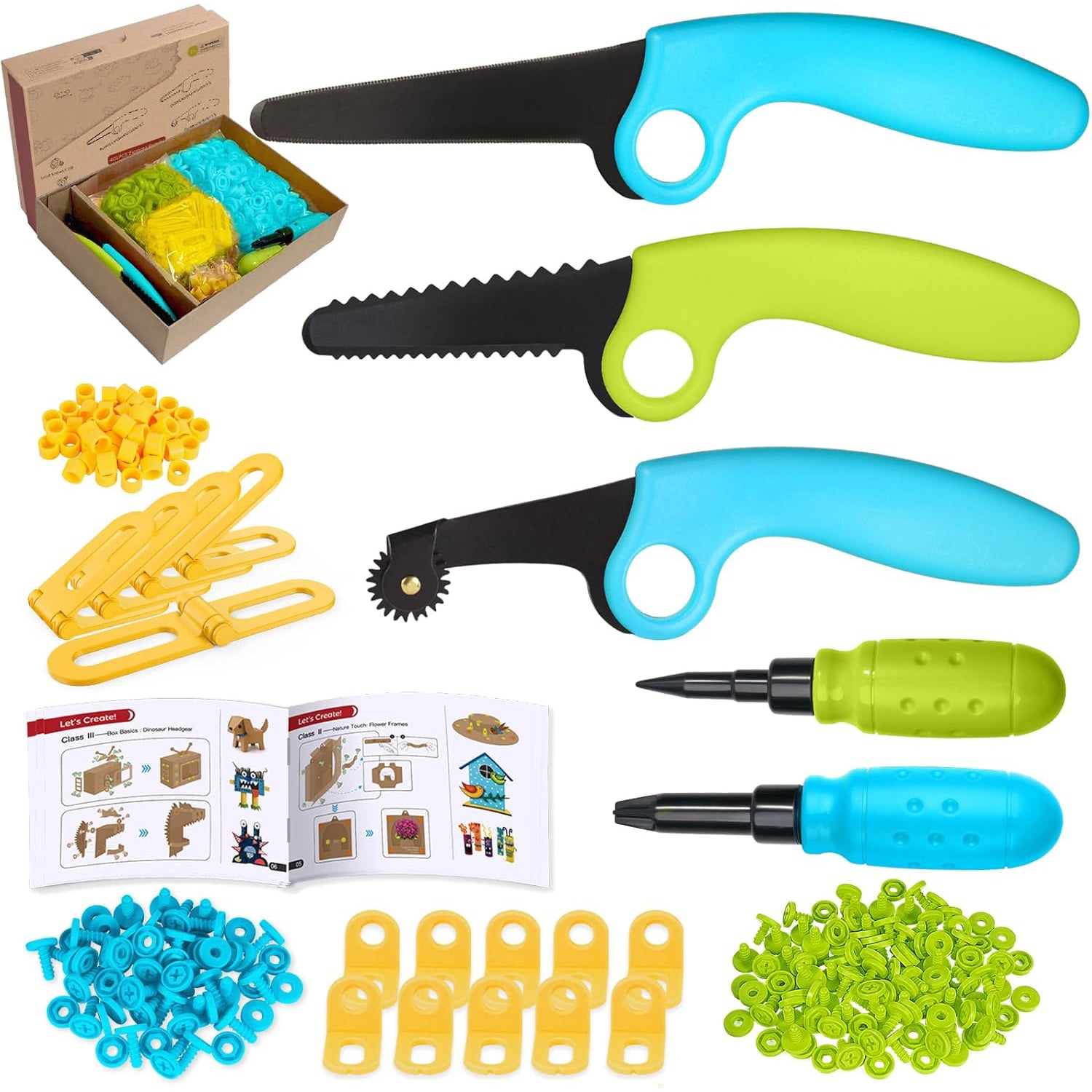 Cardboard Building Set – 401-Piece STEM Construction Kit for Kids