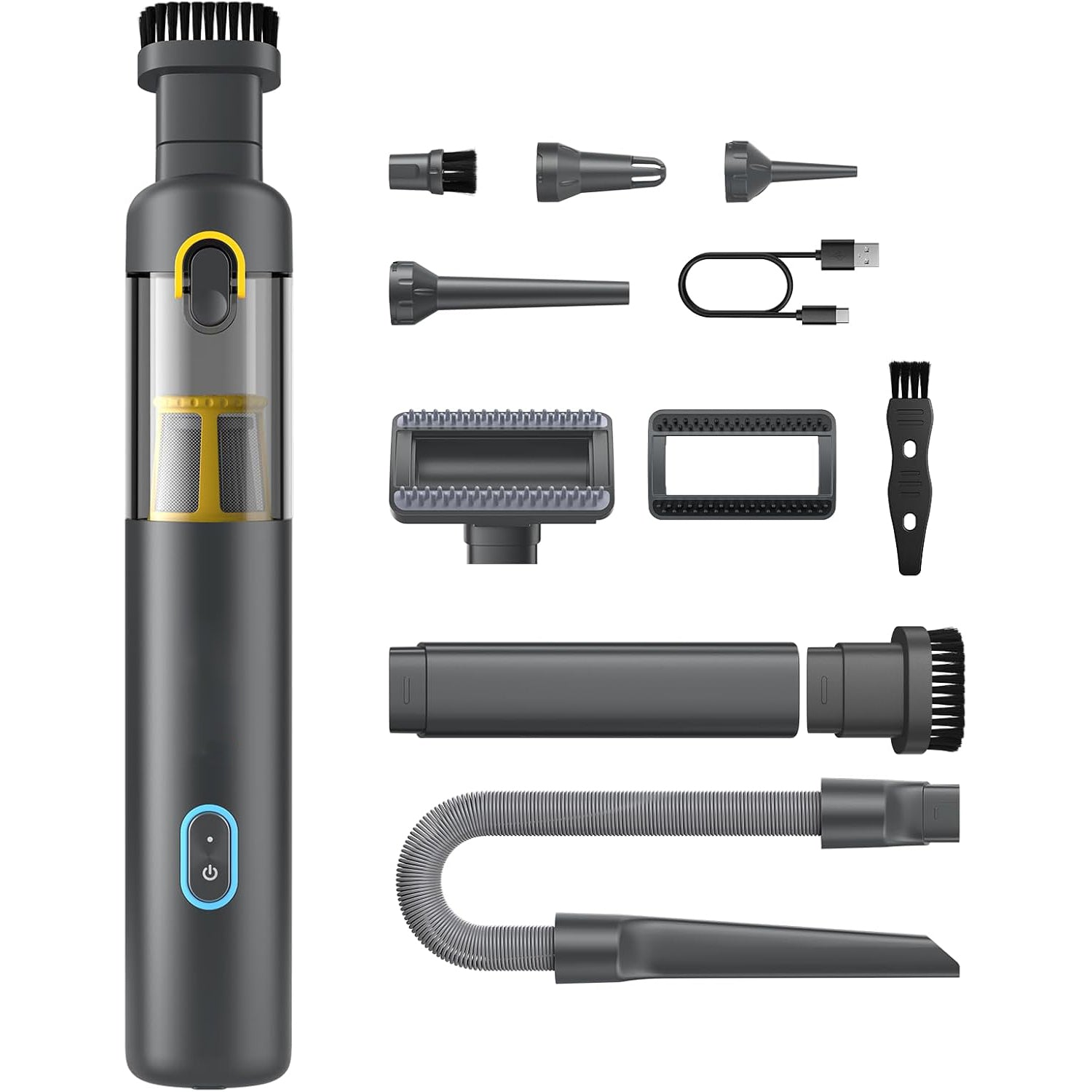 Car Vacuum Cleaner – 4-in-1 Portable Mini Cordless Vacuum