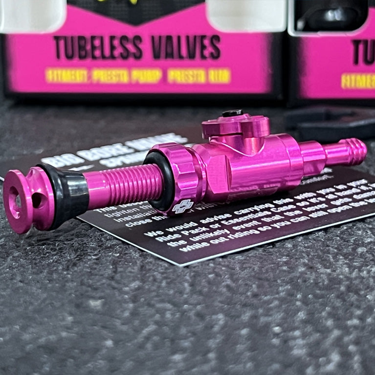 High Airflow Tubeless Bike Valves | Coreless Design