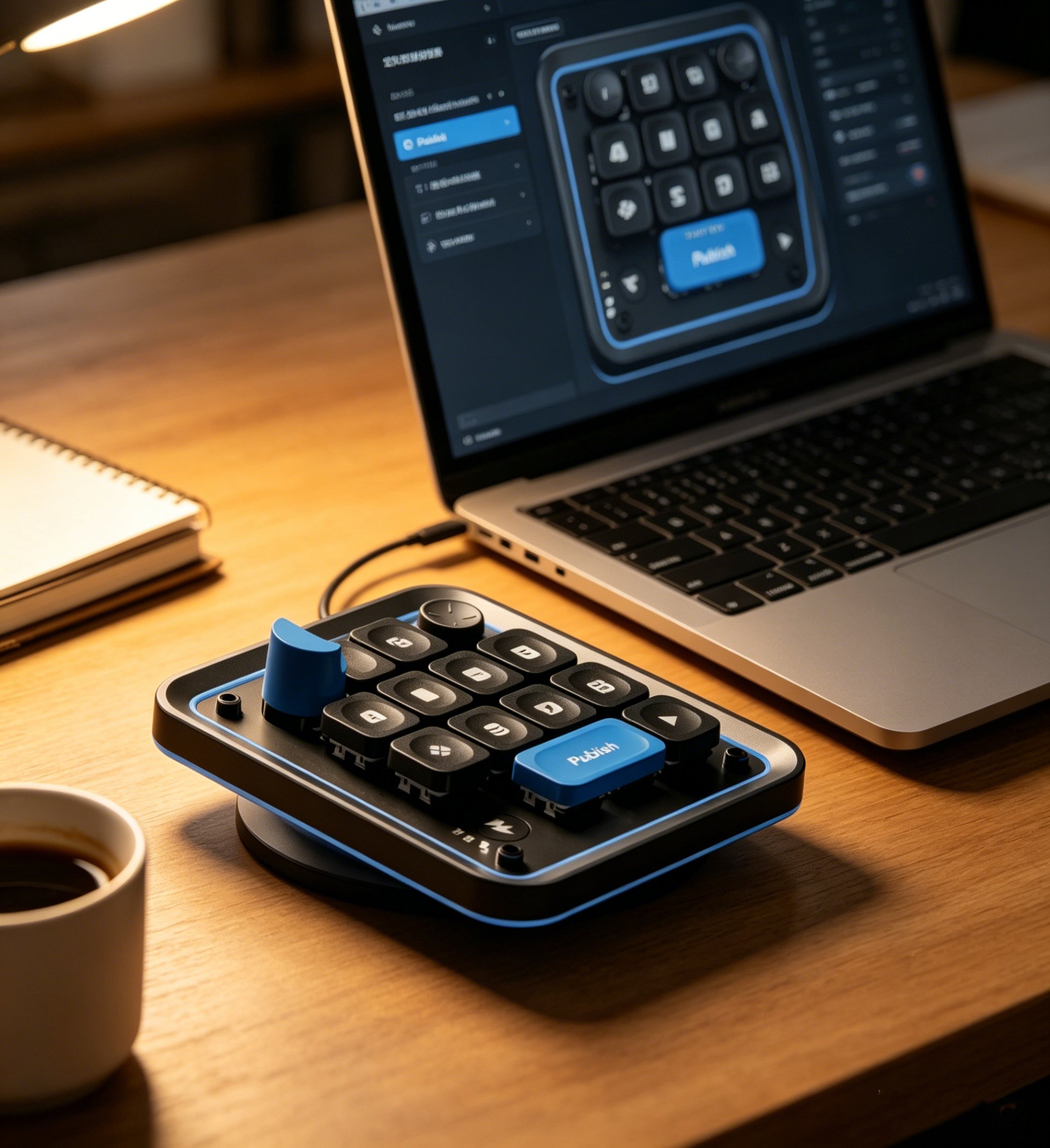 Compact mechanical keyboard/macro controller