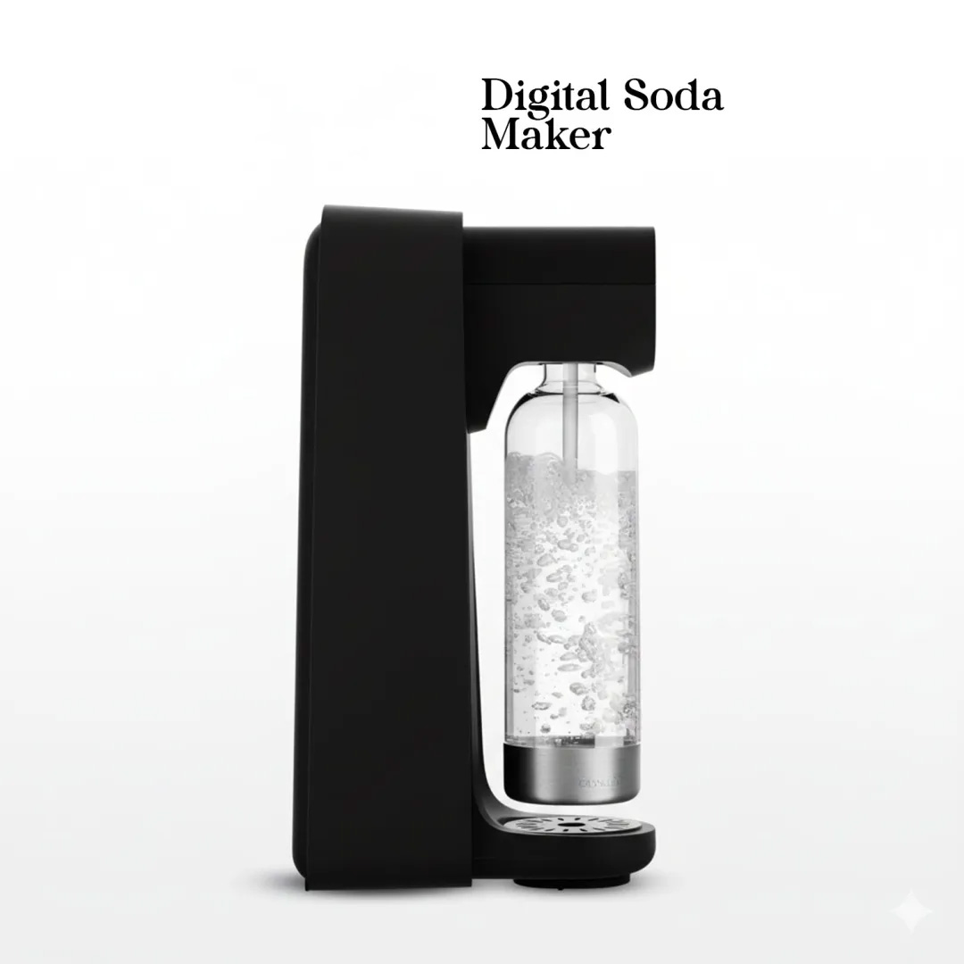 Home Sparkling Water & Soda Maker — 1L BPA-Free Manual Carbonation System