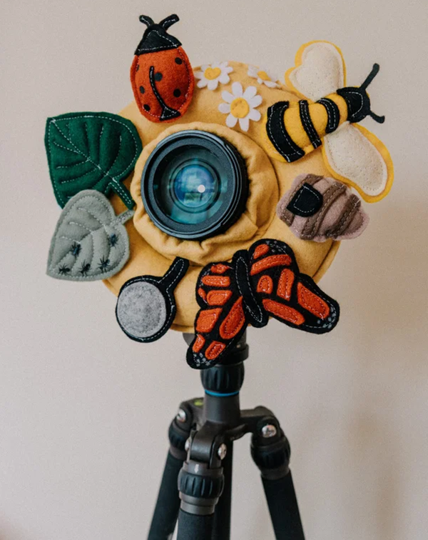 Camera lens protective case plush toy