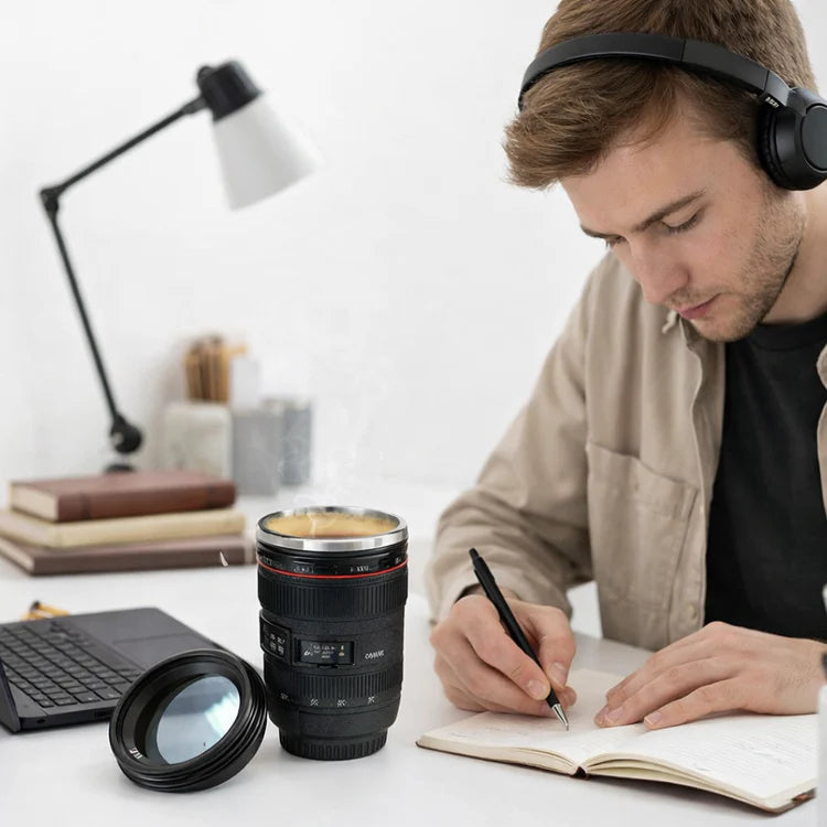 Thermal Mug Camera Lens Coffee Mug – Camera Lens Mug, Fun Photo Coffee Cup