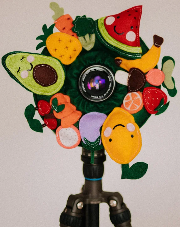 Camera lens protective case plush toy