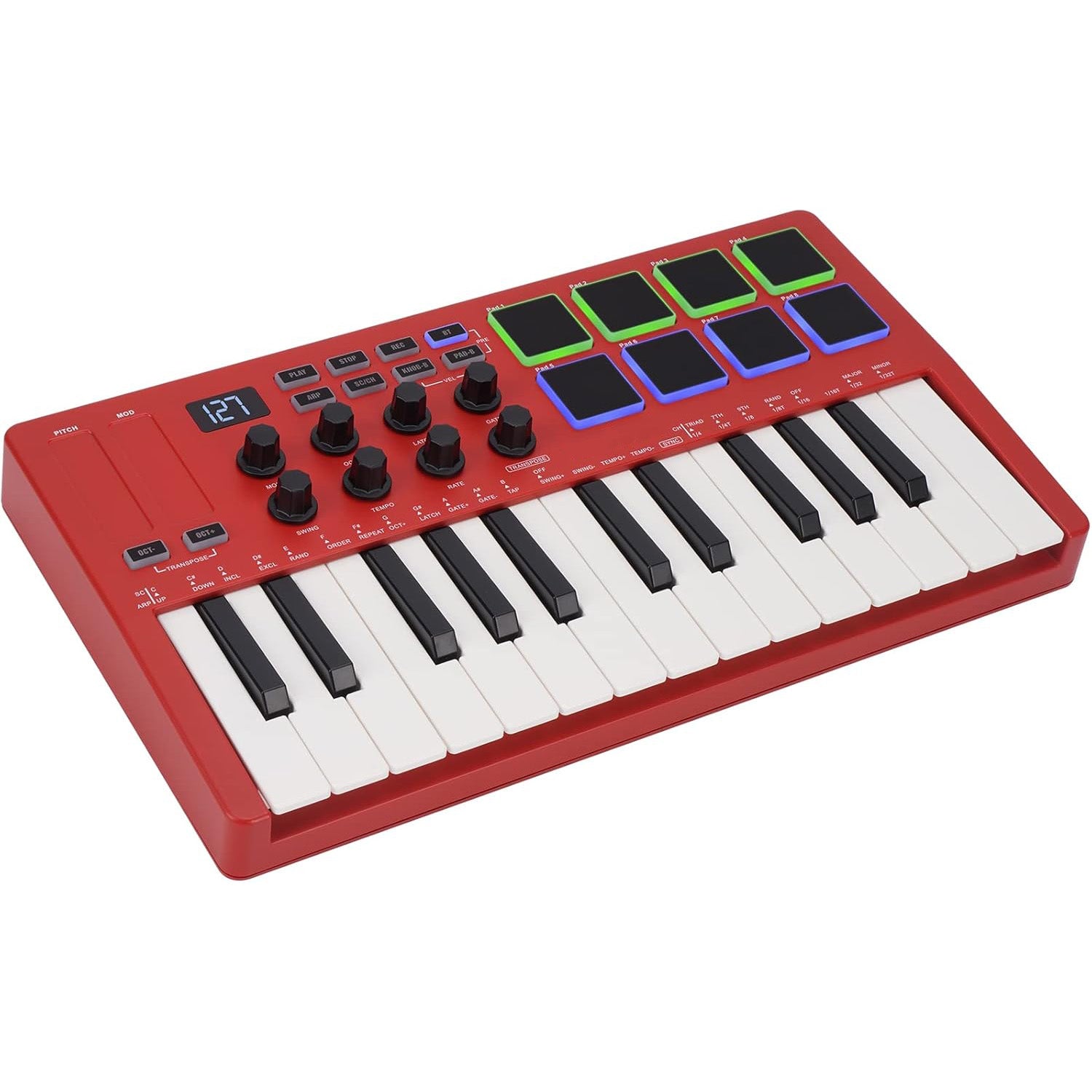 25-Key USB MIDI Keyboard Controller – Bluetooth