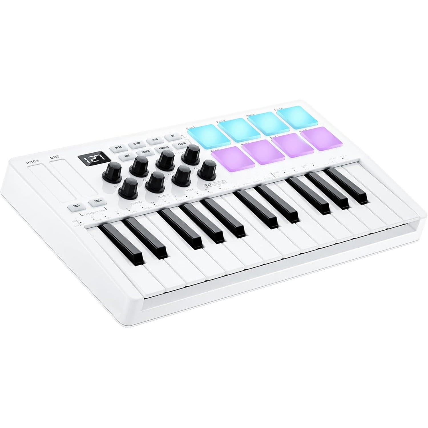 25-Key USB MIDI Keyboard Controller – Bluetooth