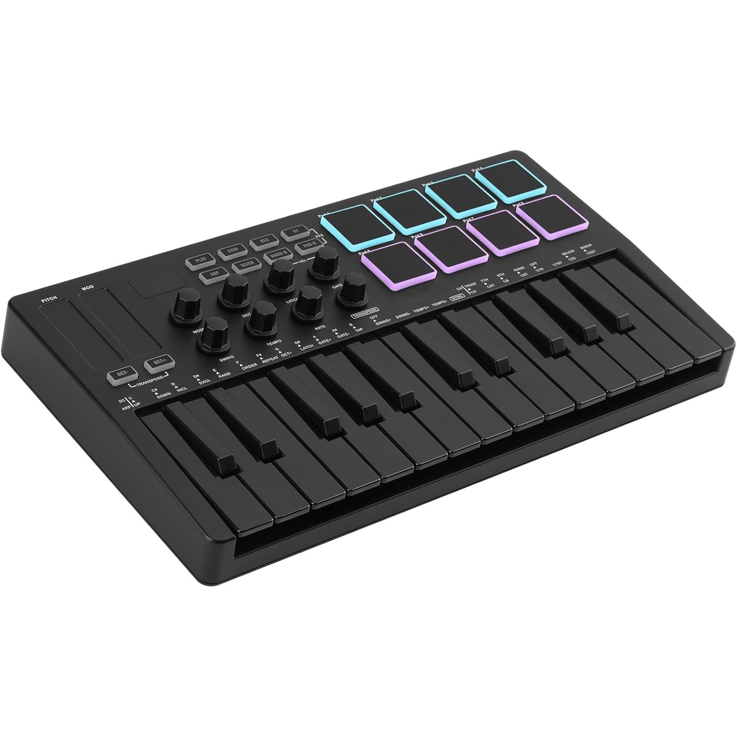 25-Key USB MIDI Keyboard Controller – Bluetooth