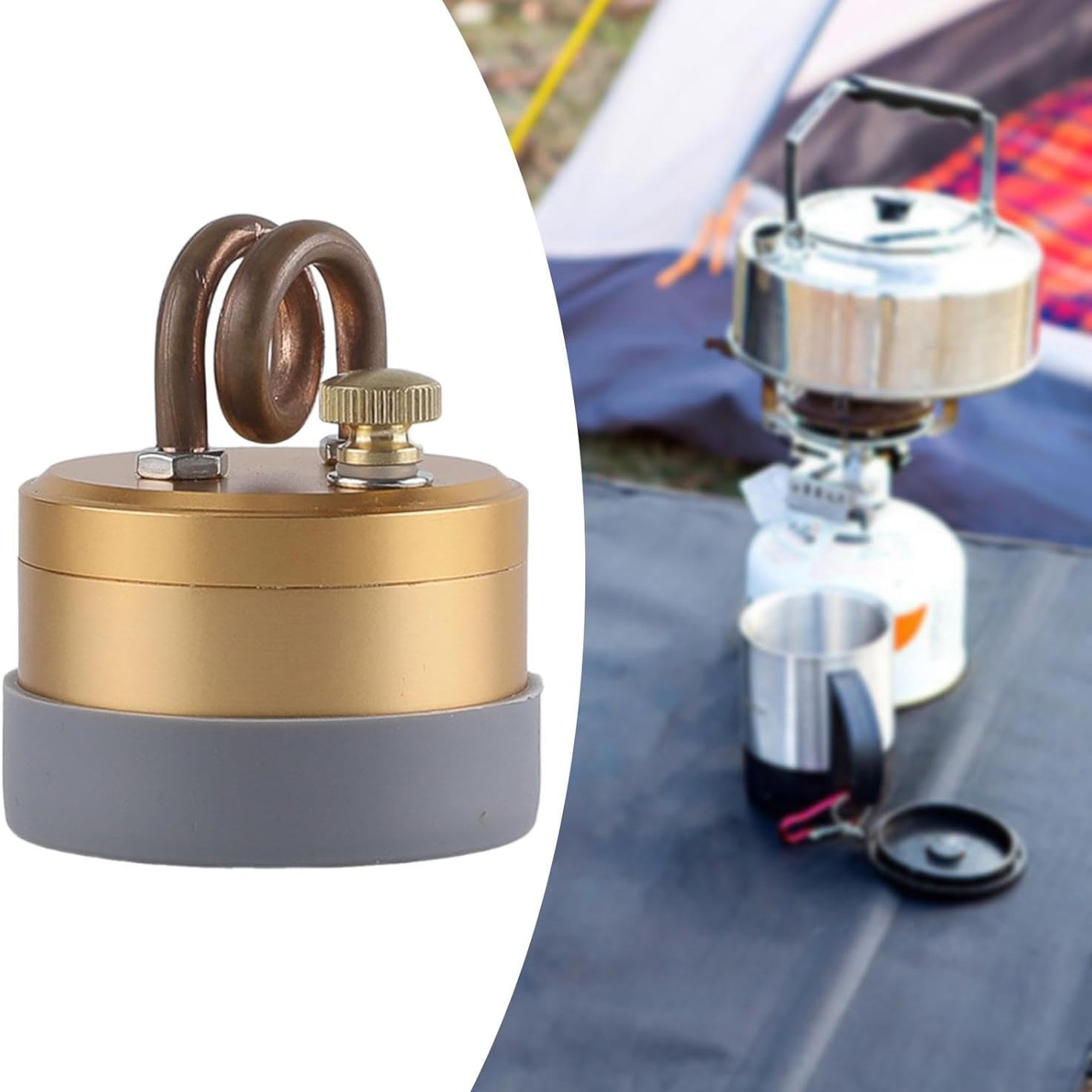 Portable Alcohol Camping Stove – Compact, Wind-Resistant