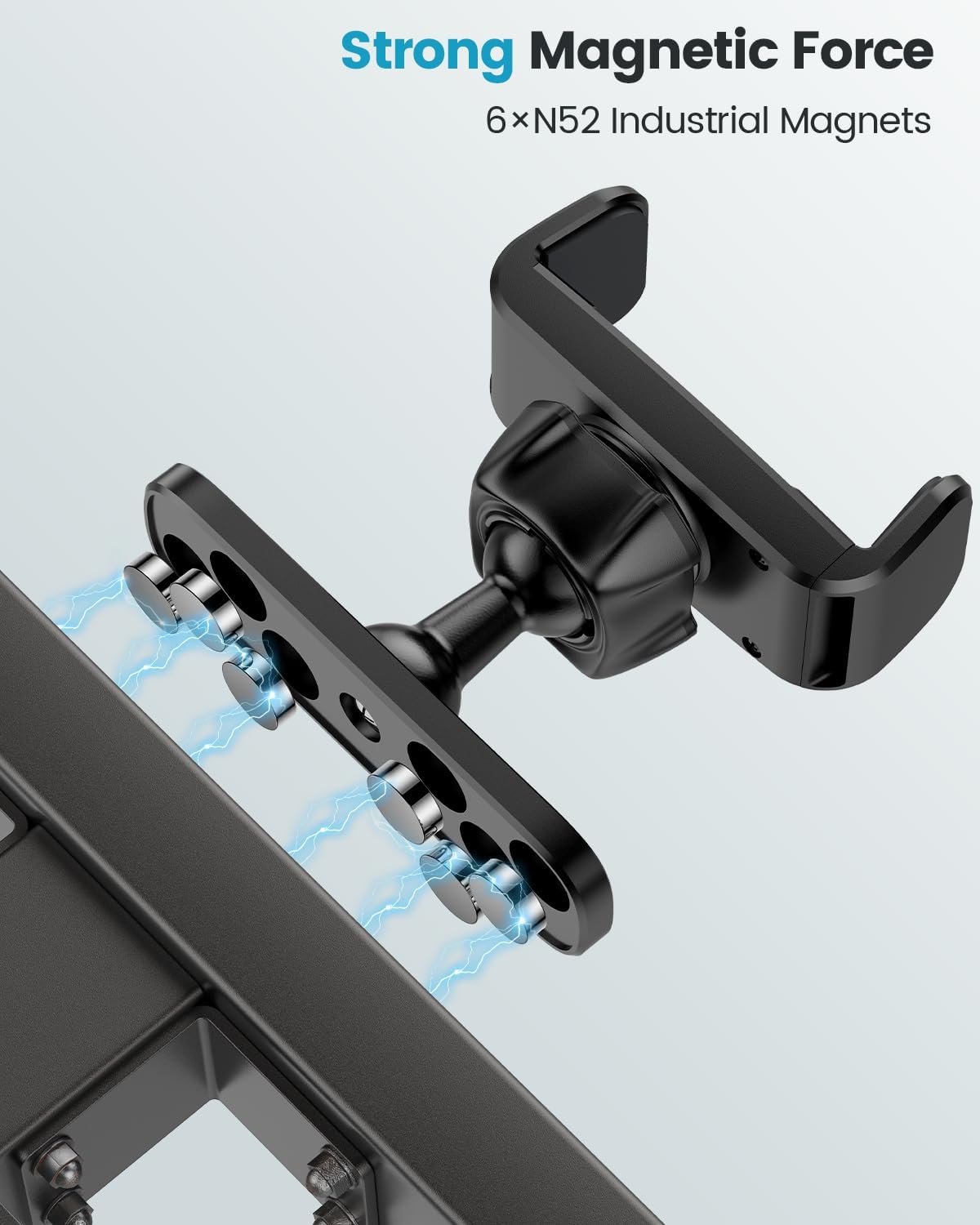 Magnetic Phone Mount | 360° Adjustable Fitness Phone Stand