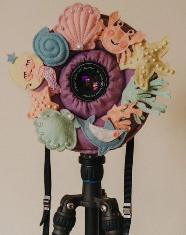 Camera lens protective case plush toy
