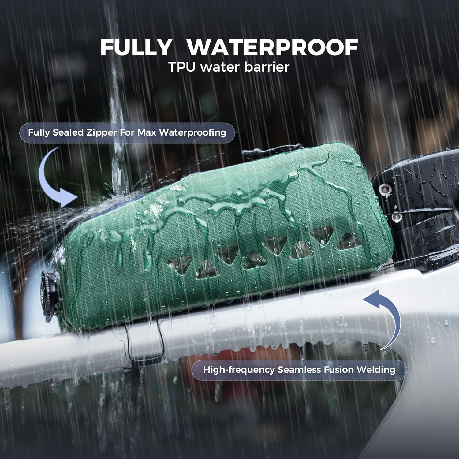 ROCKBROS Road to Sky Fahrrad Rahmentasche 100% Wasserdicht Oberrohrtasche Fahrradtasche für Rennrad MTB Ebikes 1L