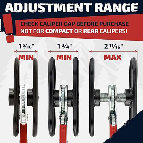Brake caliper compression tool with ratchet handle and reinforcing ribs