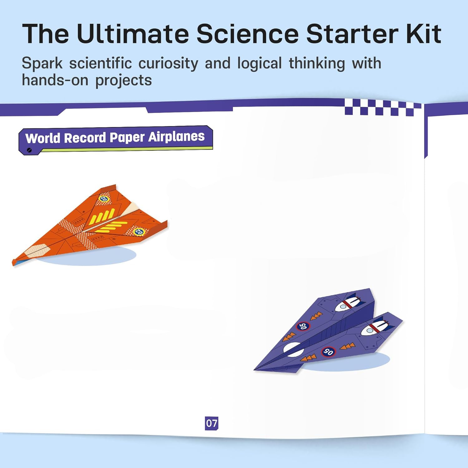 DIY Paper Airplane Book – Creative Folding Art Kit for Kids