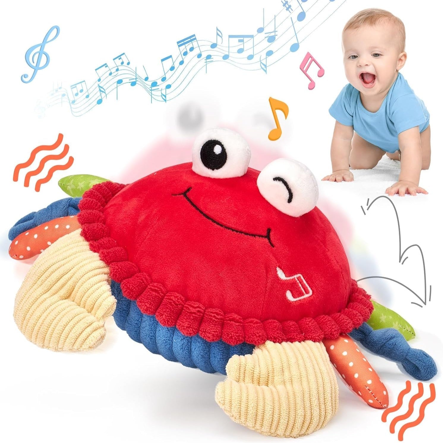 Baby Crawling Musical Dancing Crab Toy