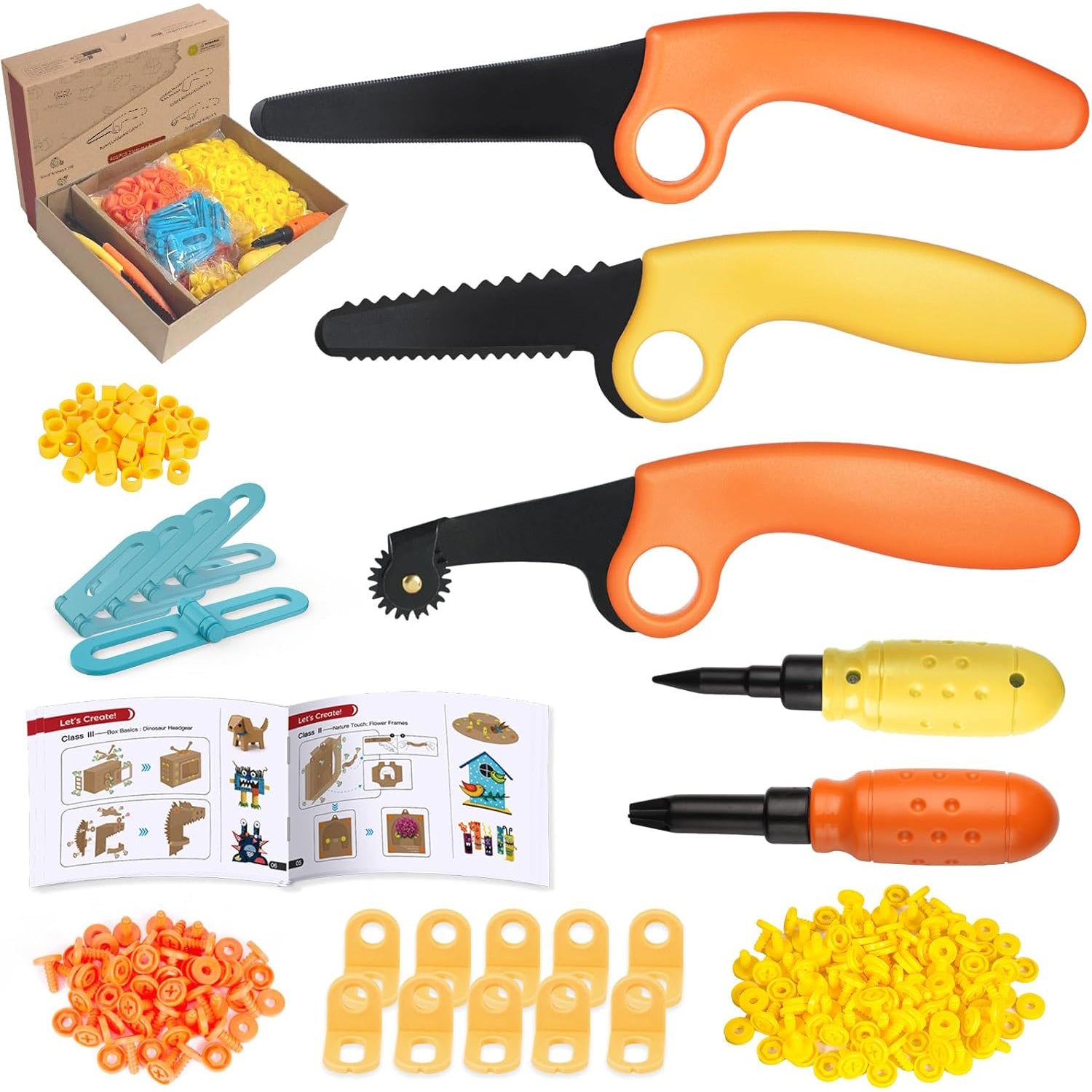 Cardboard Building Set – 401-Piece STEM Construction Kit for Kids