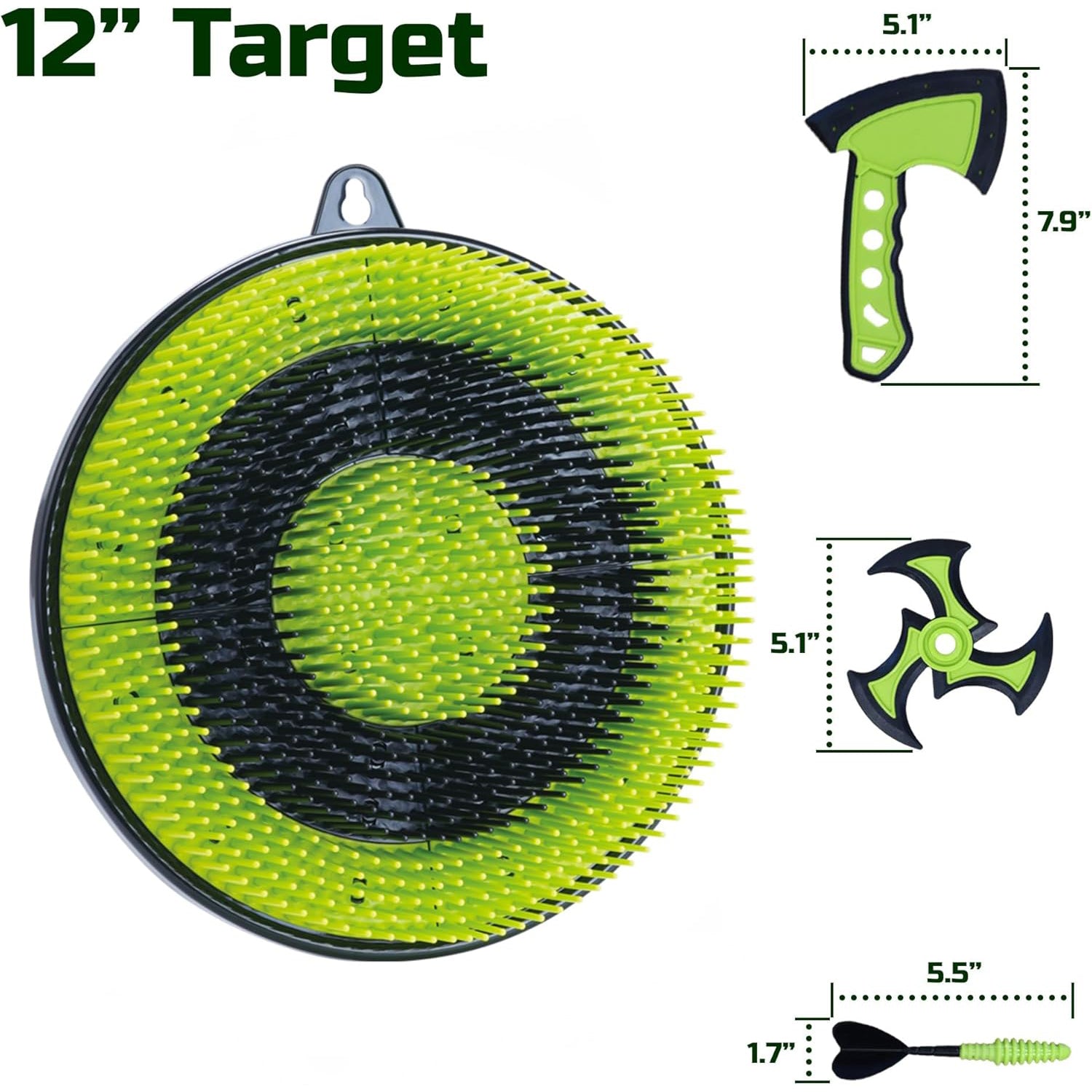 3-in-1 Toy Set – Safe Axe Throwing & Dart Game for Kids Ages 6+